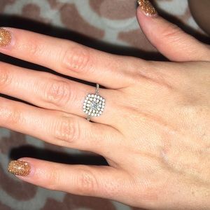 Sterling silver & Rose gold plated | Size 7 ring